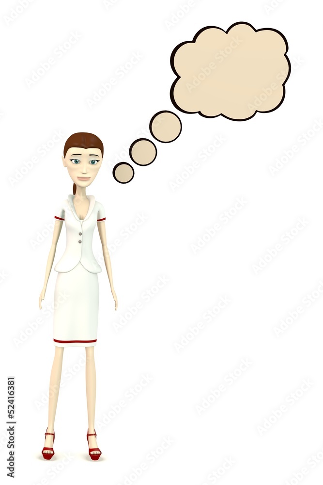 3d render of cartoon character with speech bubble 3d render of cartoon character with speech bubble