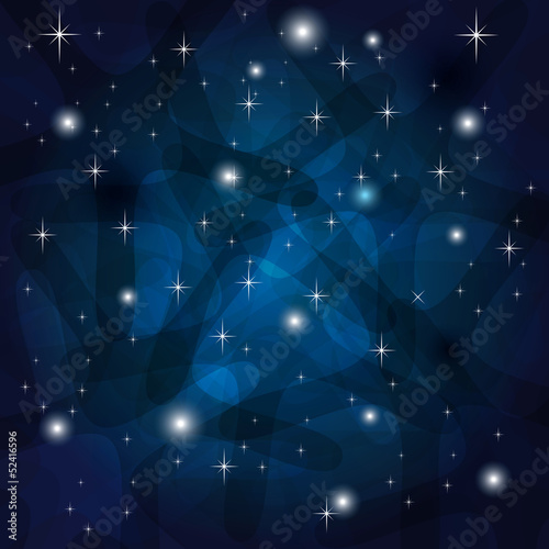 Shining Abstract Dark Blue Background