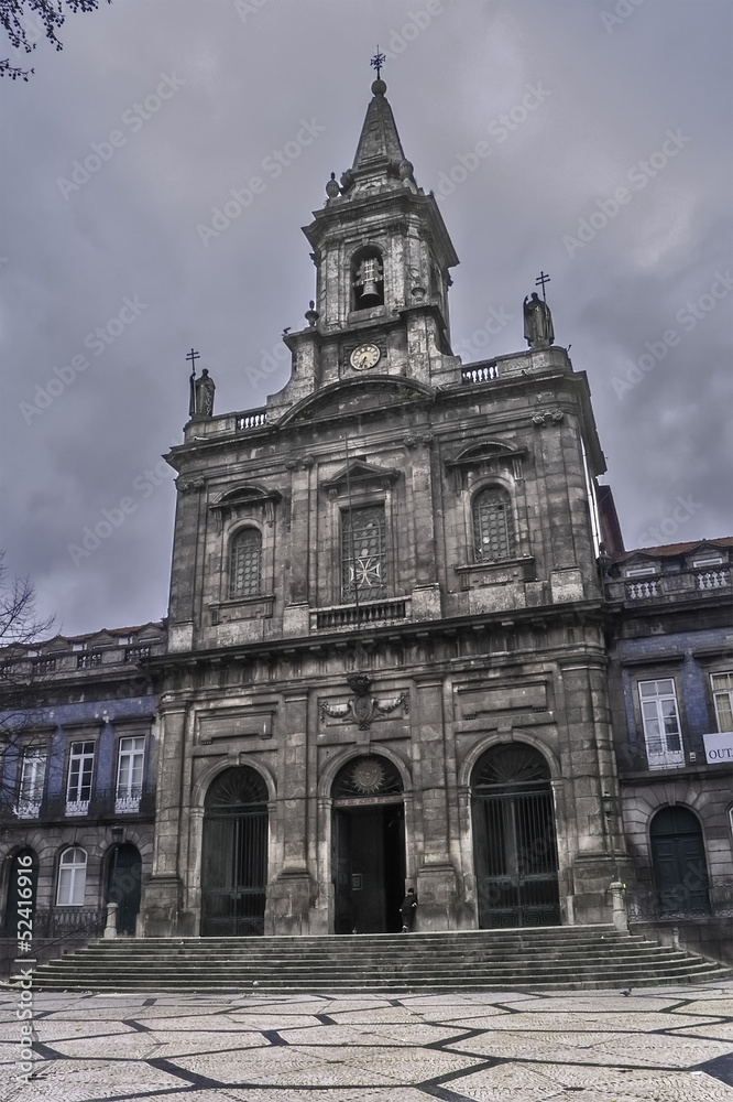 Trinity church in Oporto