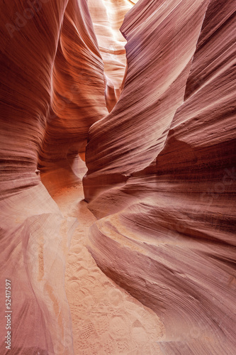 Famous view in Antelope Canyon