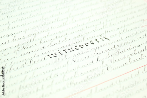 Old vintage conveyance documents from the 1930's