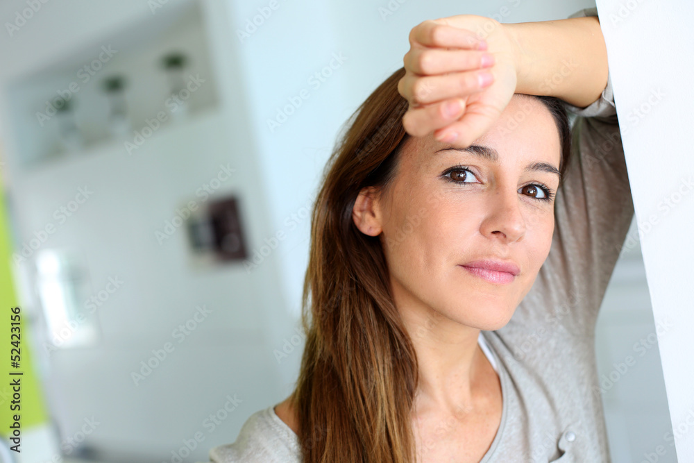 Fototapeta premium Portrait of relaxed young woman