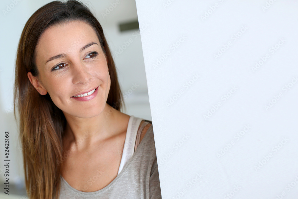 Beautiful brunette girl relaxing at home Beautiful brunette girl relaxing at home