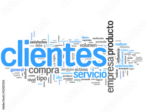 Clientes (cliente, consumidor; tag cloud español)