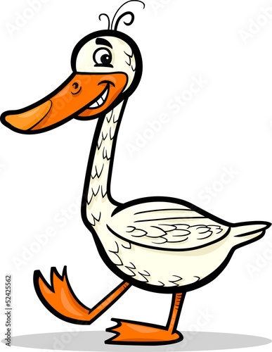 goose farm bird cartoon illustration