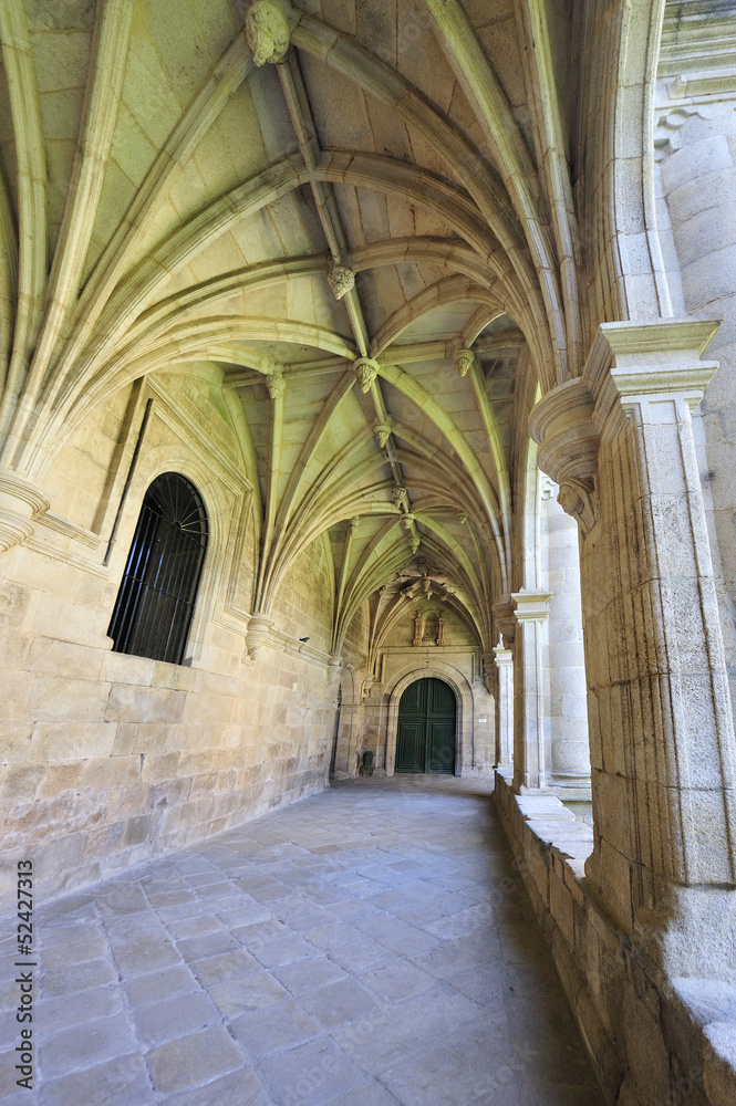 baroque monastery cloister interior