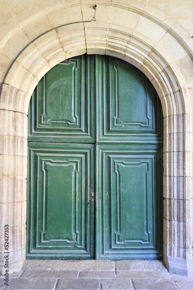 Large and stately wooden doors