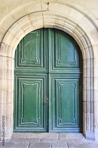 Large and stately wooden doors