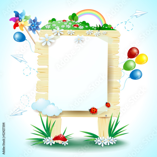 Spring signboard