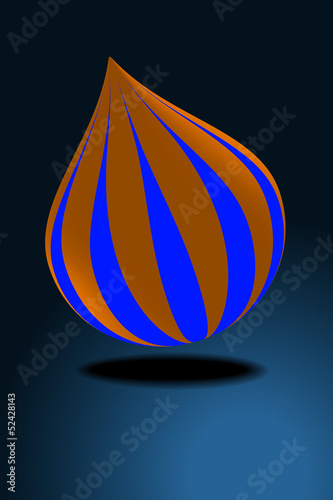 Tropfen gestreift