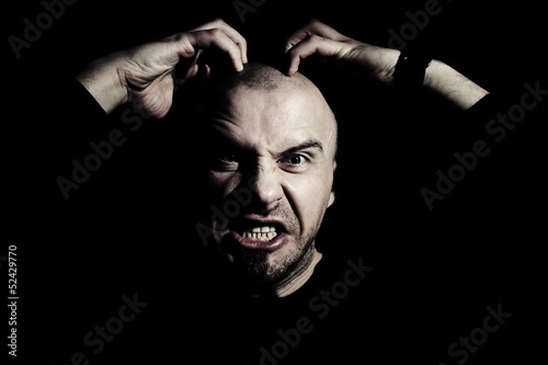 Картината върху платно Human anger