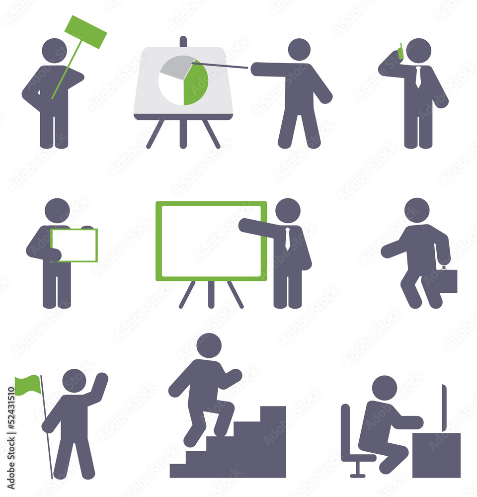 Business icon set