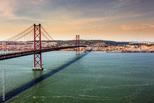Bridge of 25th of April, Lisbon photo