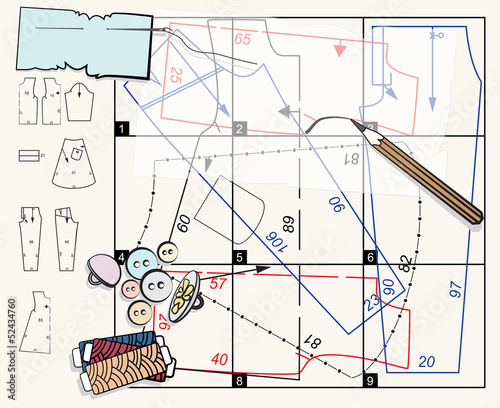 Sewing pattern and accessories