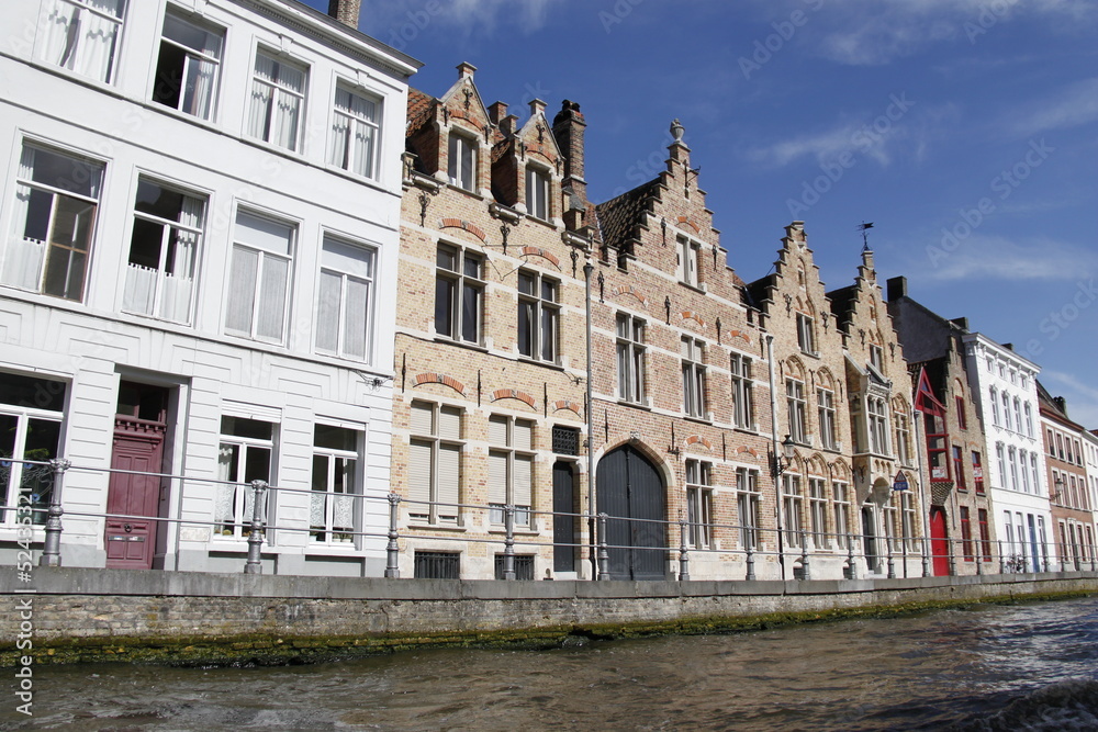 Canal à Bruges, Belgique