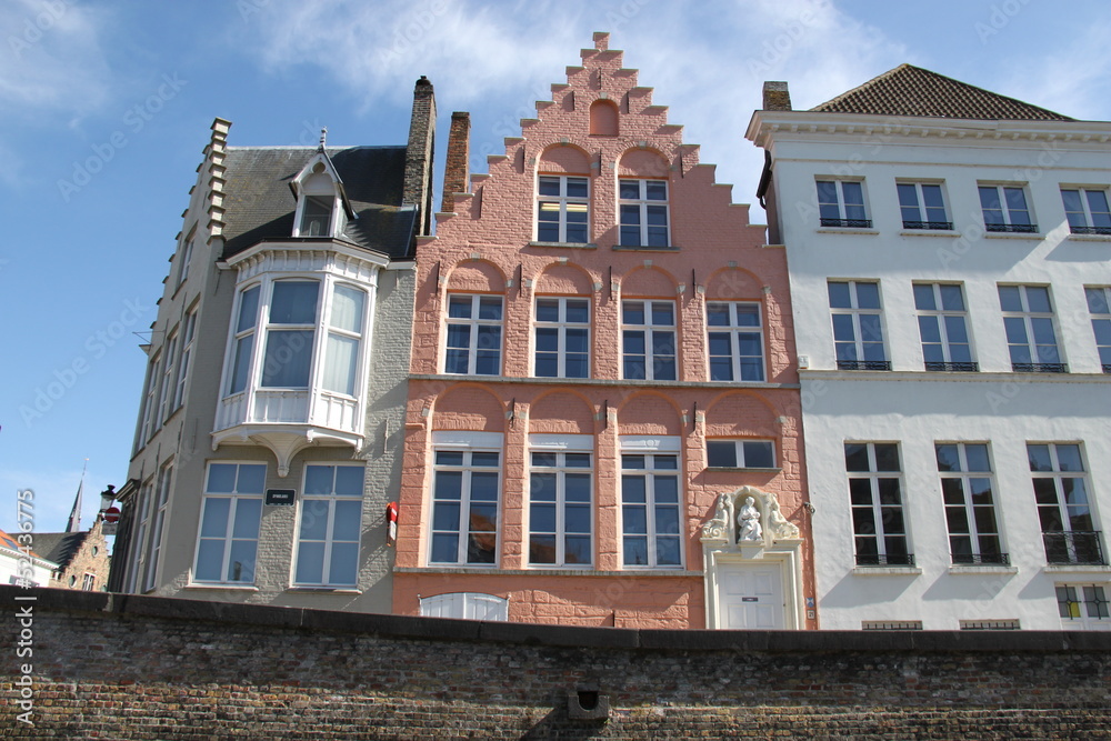 Fototapeta premium Maisons traditionnelles à Bruges, Belgique