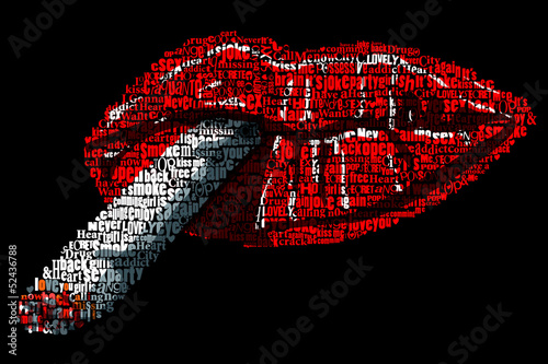 bouche,lèvre,drogue,cigarette,fumer,toxique,typo,texte