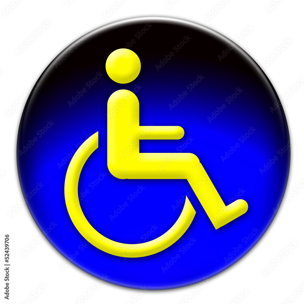 Handicap icon button Handicap icon button
