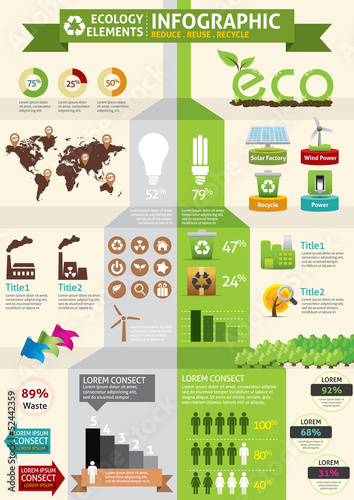 ECO & green concept infographic