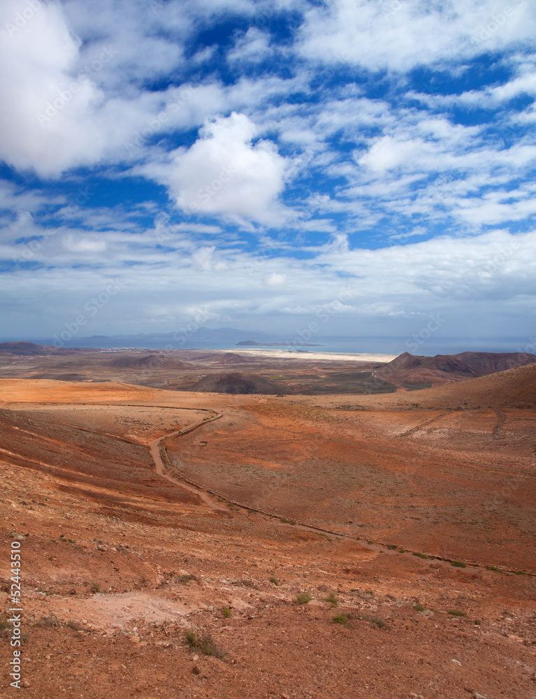 Inland Northern Fuerteventura, view from Montana de Ecanfraga Inland Northern Fuerteventura, view from Montana de Ecanfraga