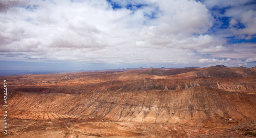 Inland Northern Fuerteventura, view from Montana de Ecanfraga