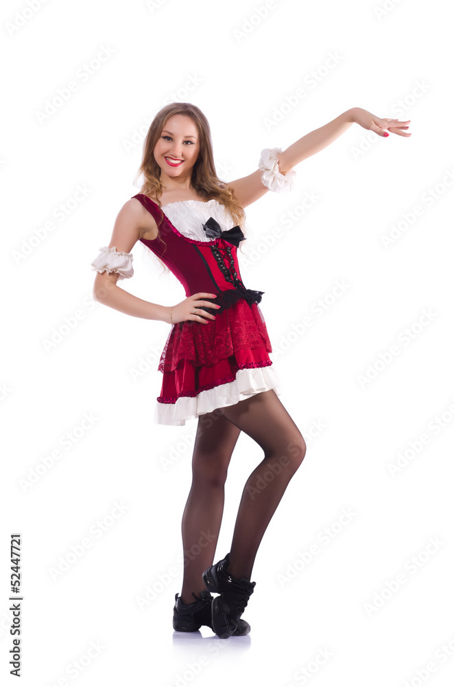 German girl in traditional festival clothing German girl in traditional festival clothing