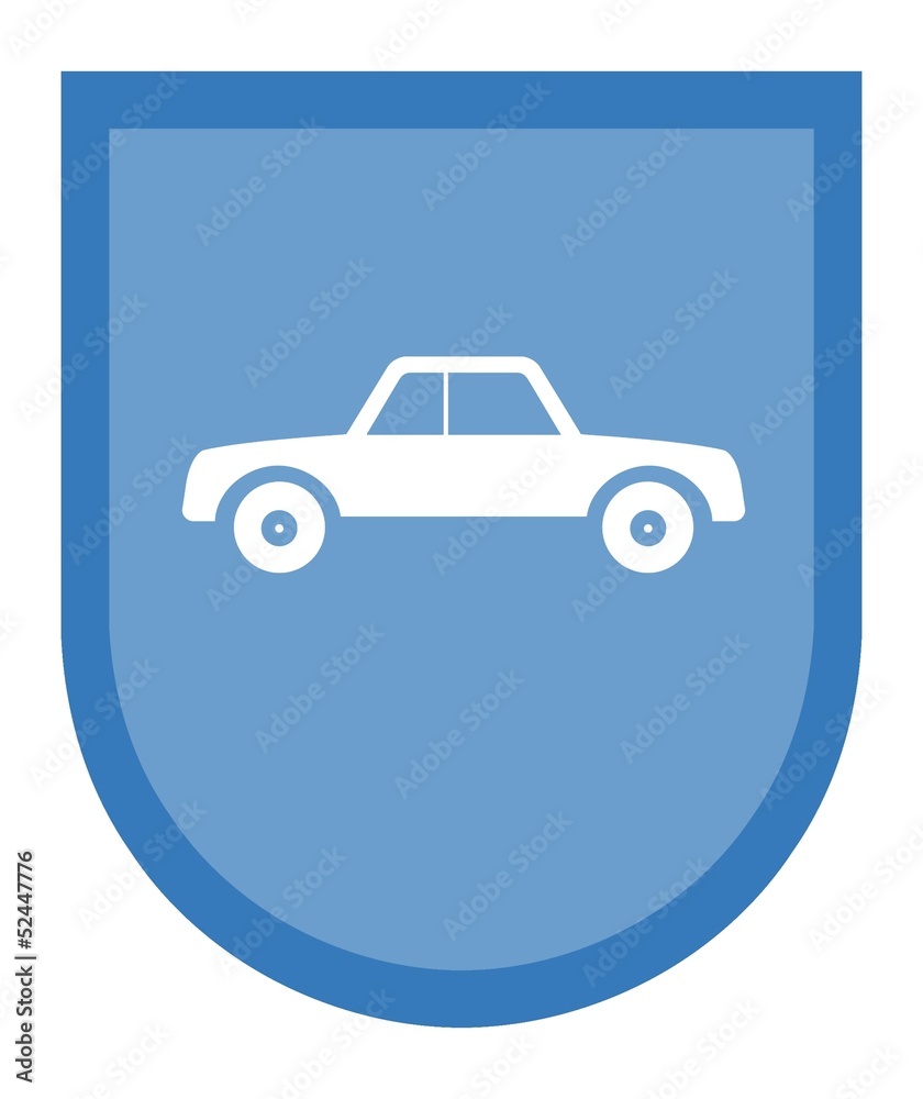 Voiture dans un blason