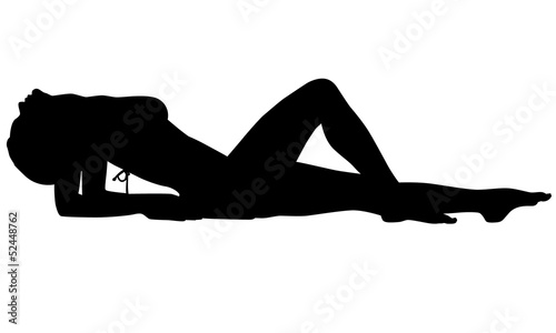 Sexy woman silhouette