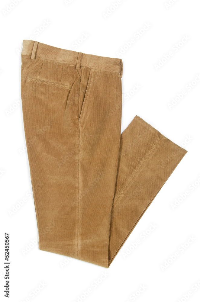 Trousers isolated on the white Trousers isolated on the white