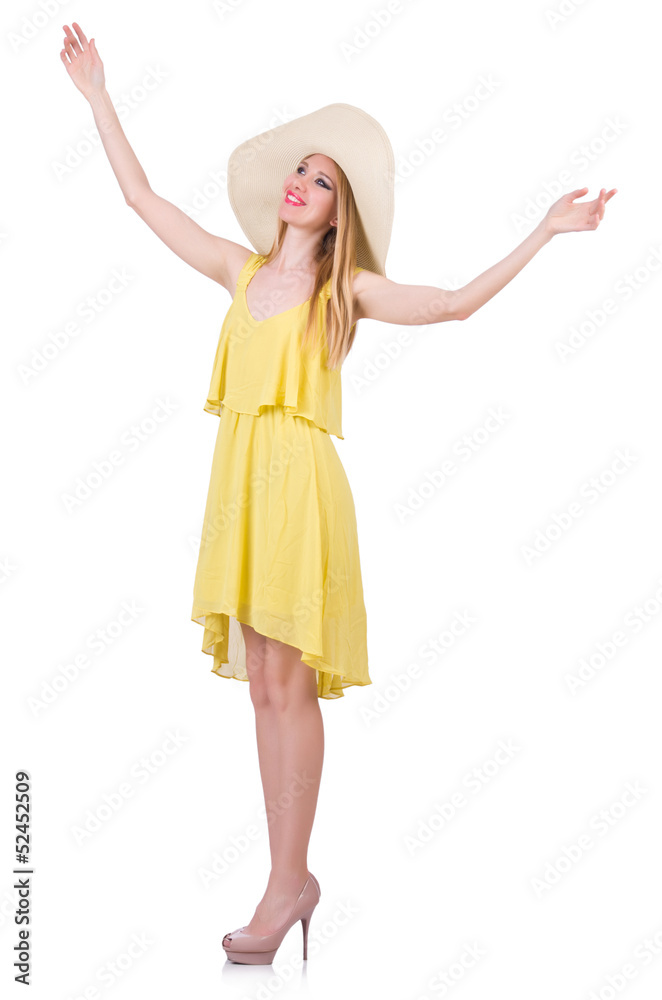 Young woman in summer clothing Young woman in summer clothing