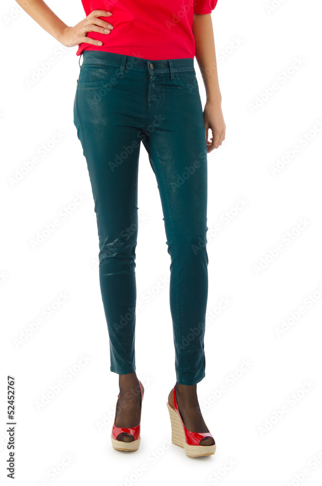 Trousers isolated on the white background Trousers isolated on the white background