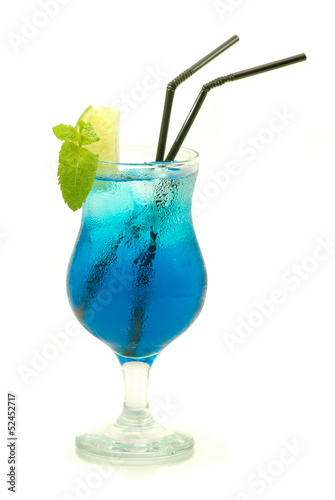colourful cocktail isolated