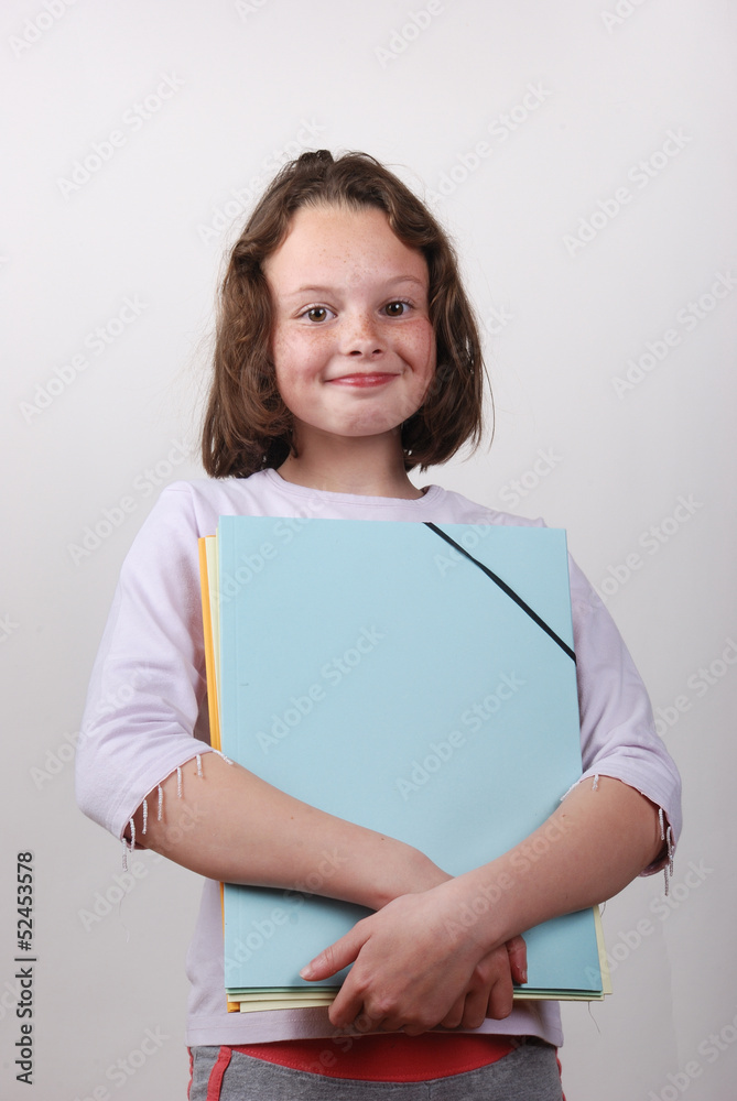 student with folder student with folder