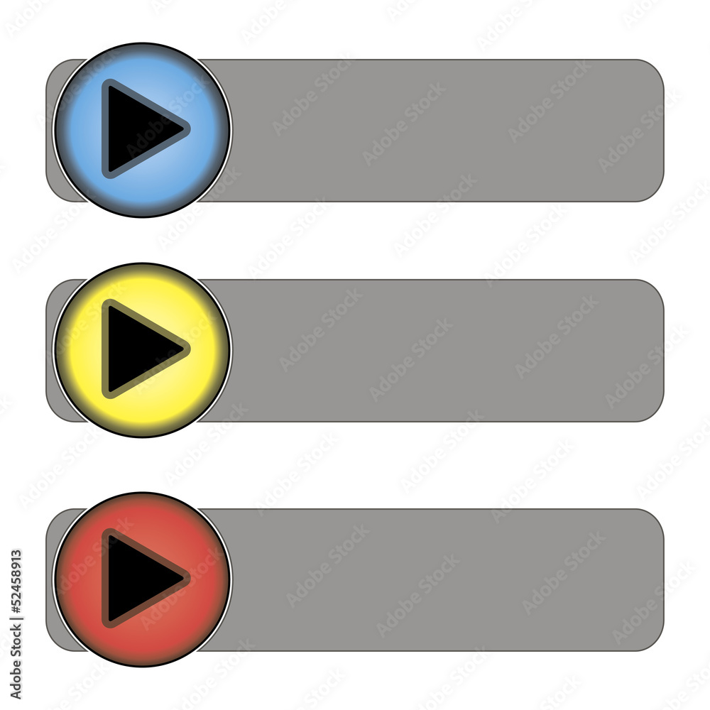 set of buttons of different colors set of buttons of different colors