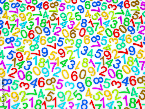 Background of numbers
