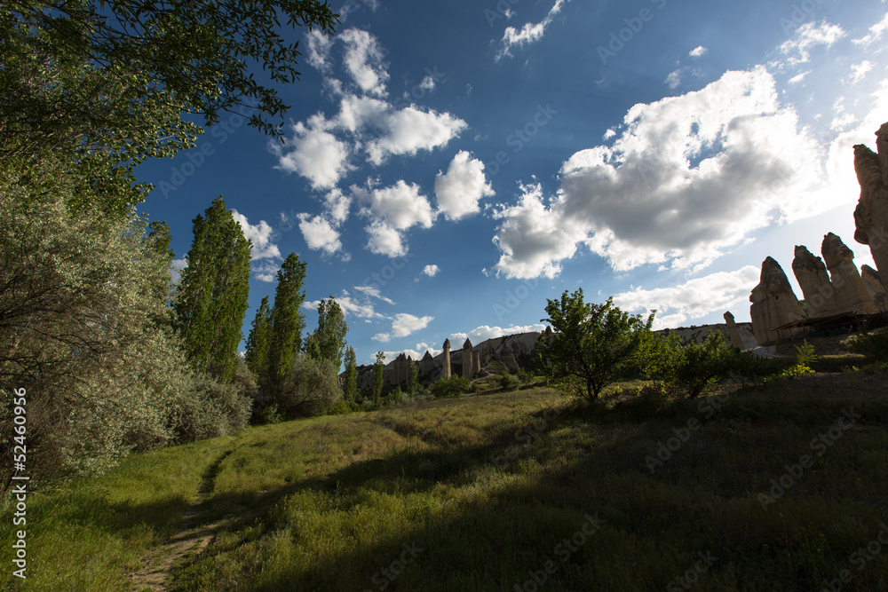 famous cave house city at Cappadocia Turkey famous cave house city at Cappadocia Turkey