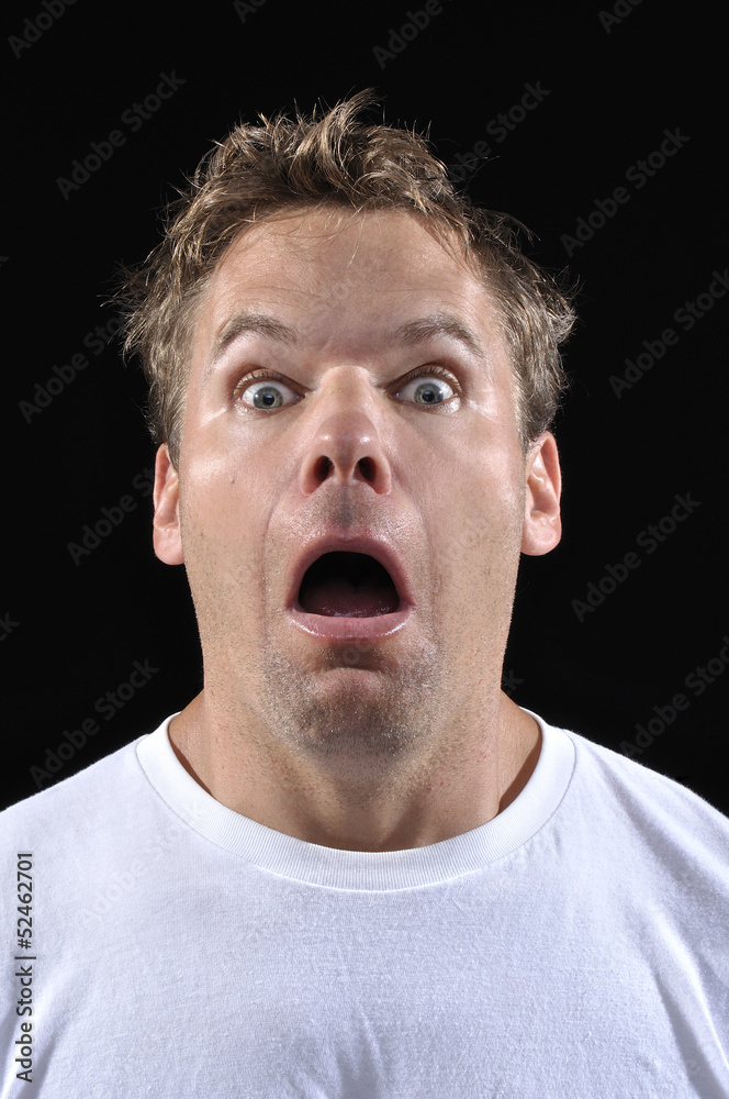 Scared man Scared man