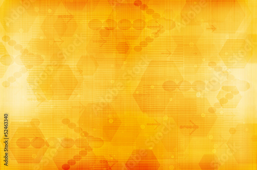 Abstract yellow technology background