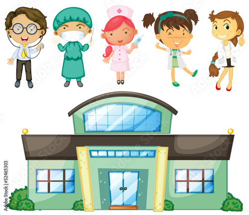 Doctors and nurses at the hospital
