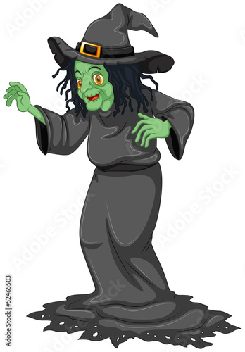 A scary old witch