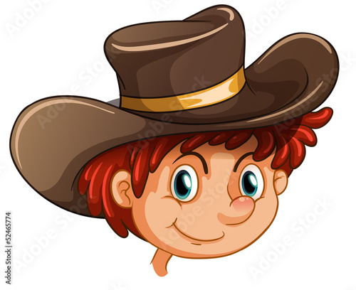 An image of a boy wearing a hat