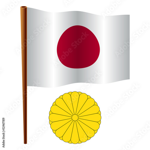 japan wavy flag