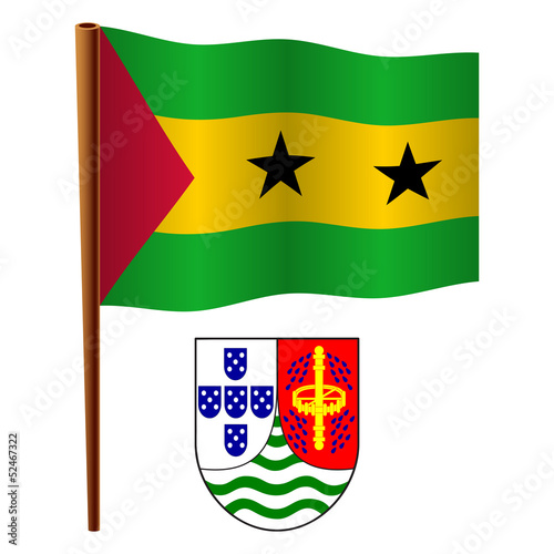 sao tome and principe wavy flag