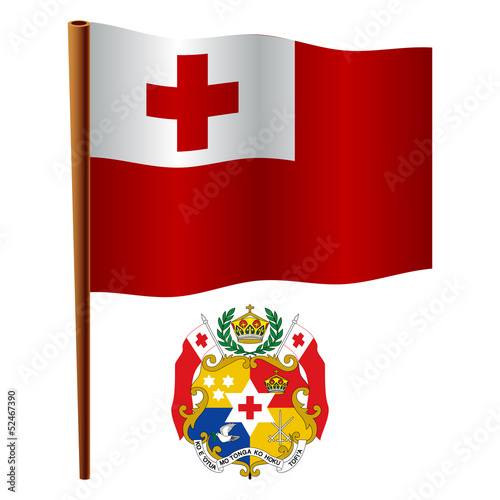 tonga wavy flag