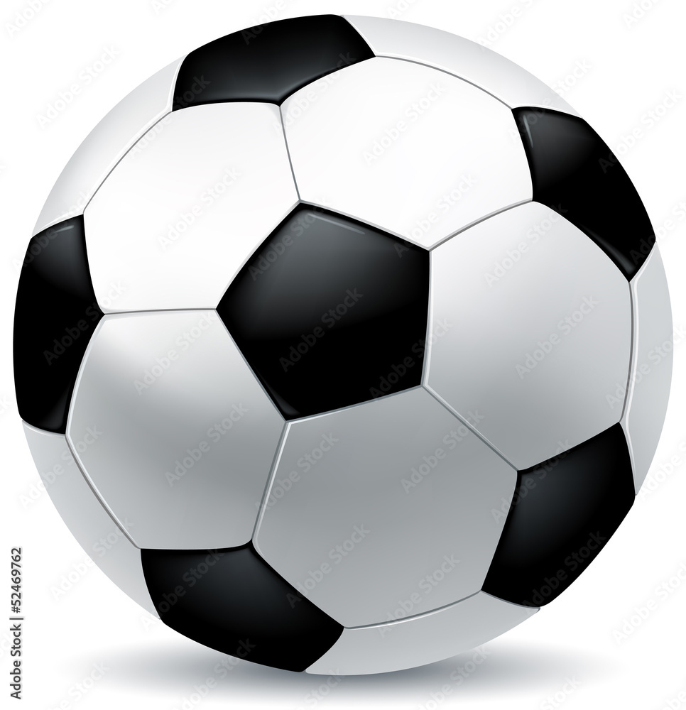 Fototapeta premium leather soccer ball
