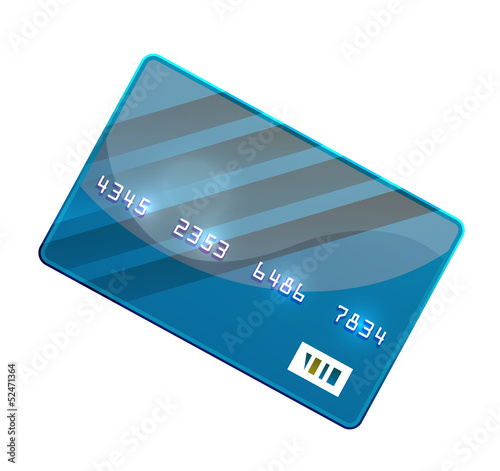 Color credit card vector
