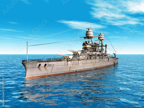 Slika na platnu Amerikanisches Schlachtschiff USS Arizona