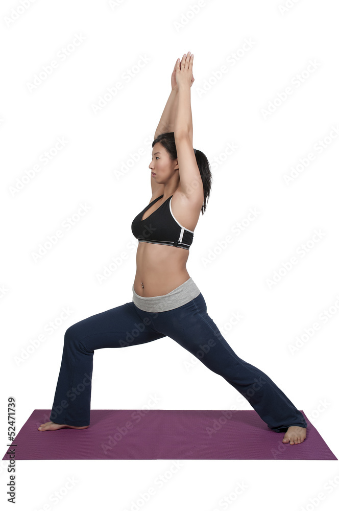 Asian Woman Doing Yoga