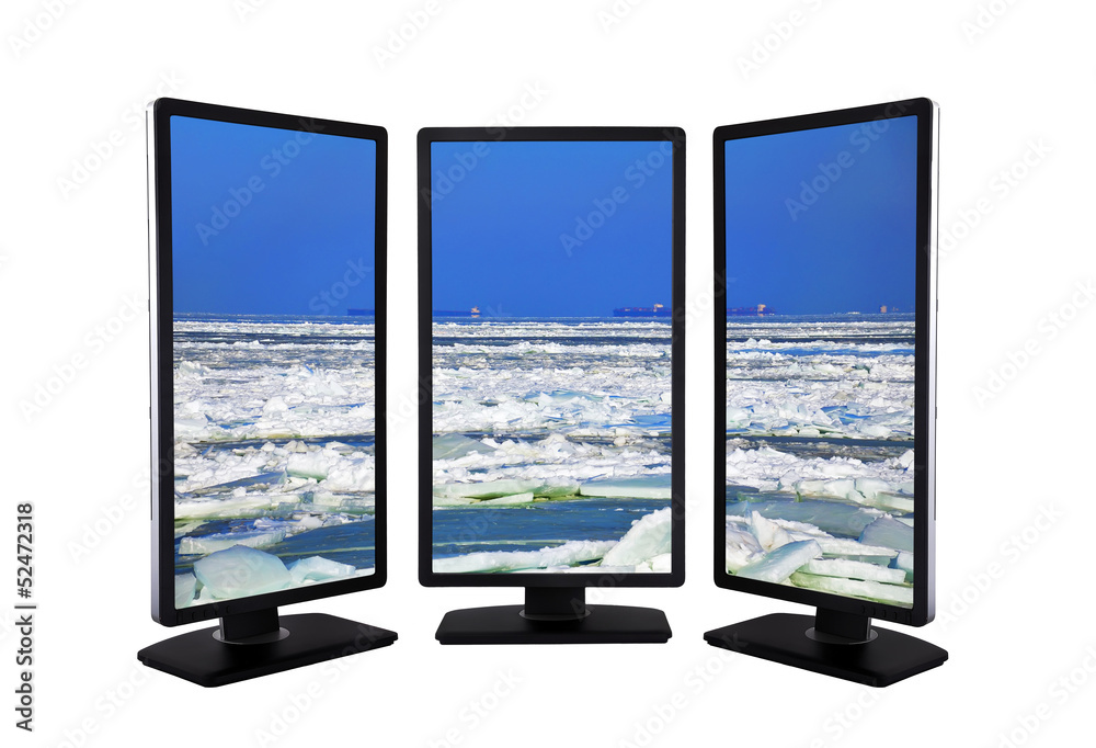 Fototapeta premium icy landscape