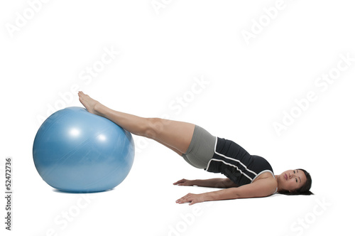 Woman Exercising